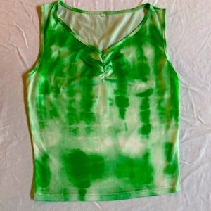 90’s green tie dye tank.